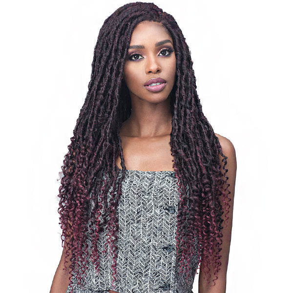 Bobbi Boss Hair 4x4 Frontal Lace  Wig - MLF619 NU LOCS CURLY TIPS 30