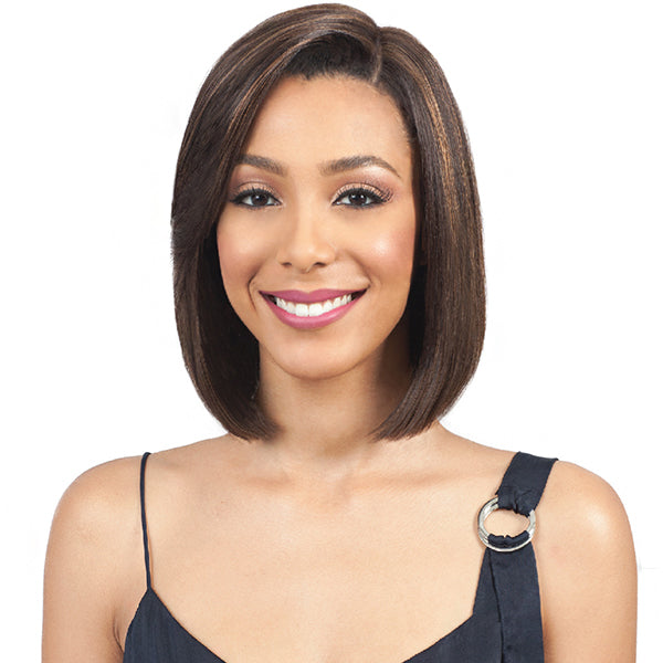 Bobbi Boss Human Hair Sleek Bob Lace Front Wig - MHLF405 HH FLORA