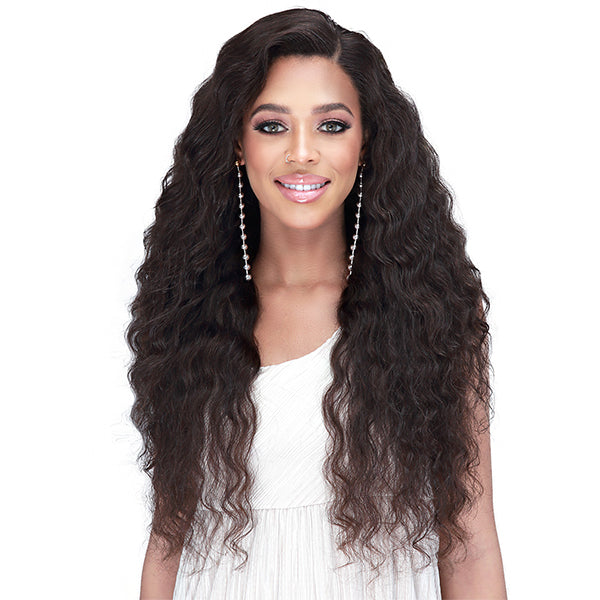 Bobbi Boss Human Hair Wet & Wavy 360 Lace Wig MHLF519L BRAELYNN 24 ...