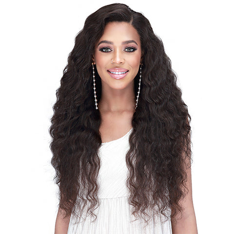 Bobbi Boss Human Hair Wet & Wavy 360 Lace Wig MHLF519L BRAELYNN 24