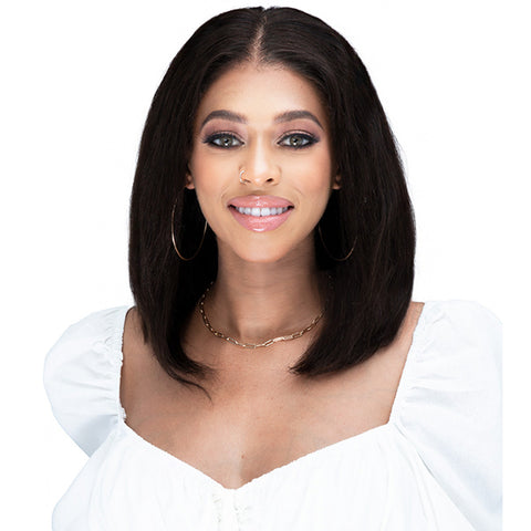 Bobbi Boss Human Hair Wet & Wavy HD Lace Frontal Wig - MHLF533 MADISON