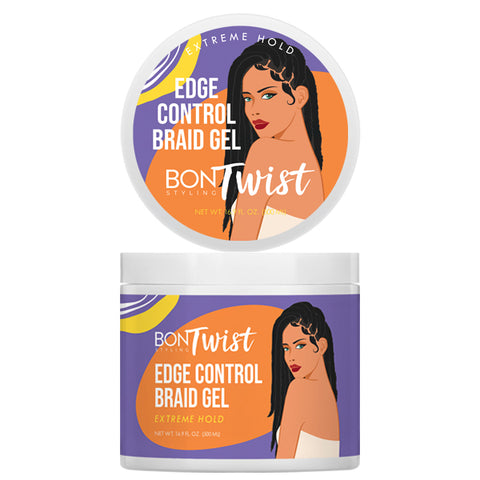 BONTWIST Edge Control Braid Gel 16.9oz- Extreme Hold.