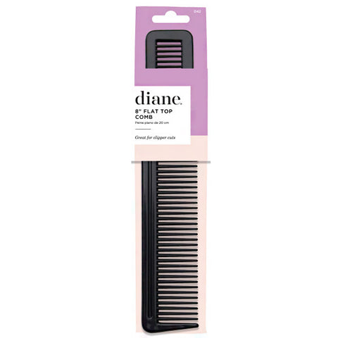 Diane #D42 8\" Flat Top Comb