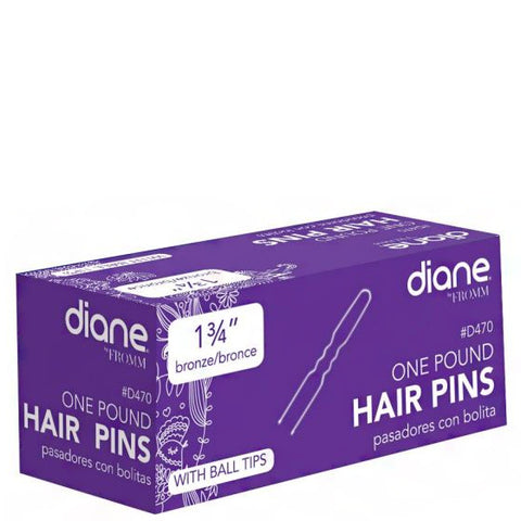 Diane D470 One Pound Hair Pins With Ball Tips - Bronze 1-3\/4\"