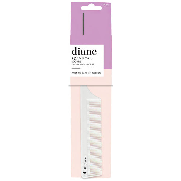 Diane #D6105 Heat Resistant 8-1\/4\" Pin Tail Comb