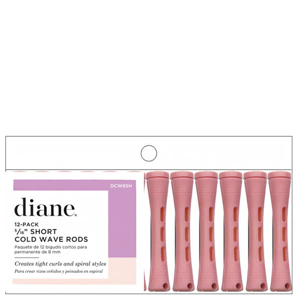 Diane #DCW6SH Short Cold Wave Rods 5\/16\" 12PK