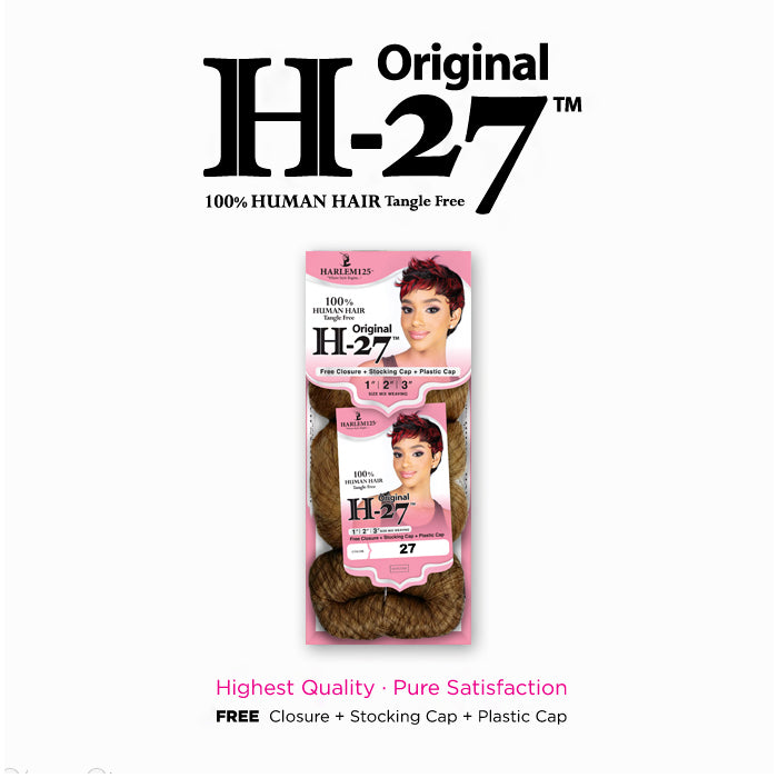 Harlem 125 100% Human Hair Weave - H 27PCS