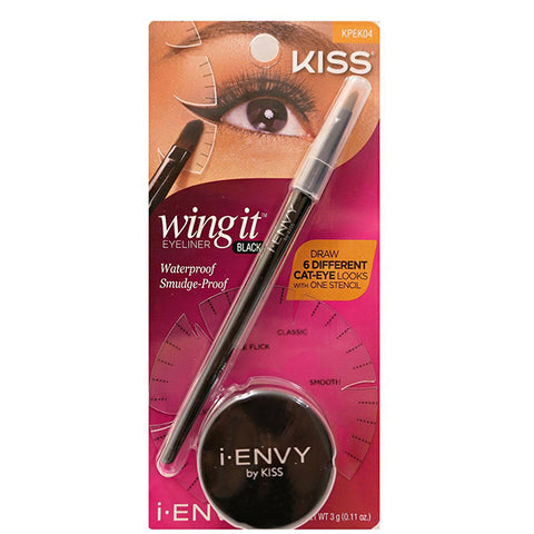 I-Envy by Kiss Wing it Eyeliner Black 0.11oz KPEK04