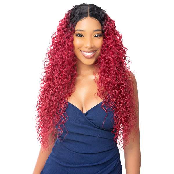 Illuze Synthetic Hair HD Lace Front Wig - BEACH CURL 26