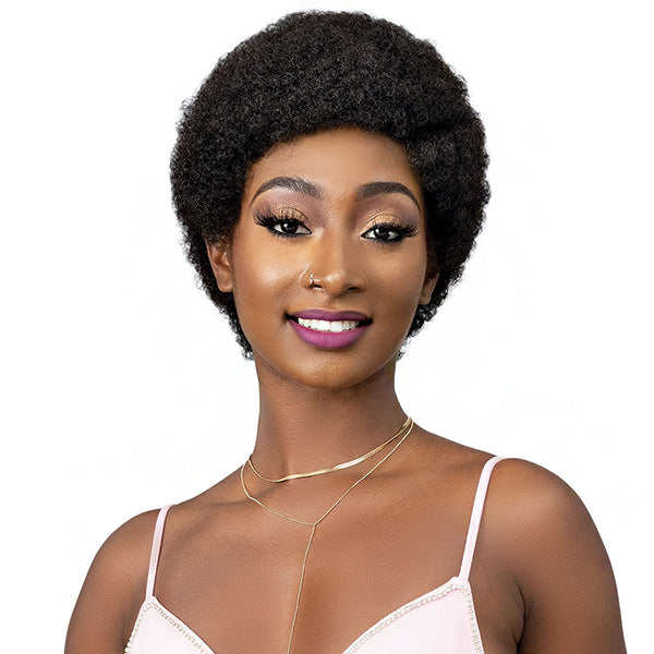 Janet Collection Natural Curly Synthetic Hair Wig AFRO ABBO