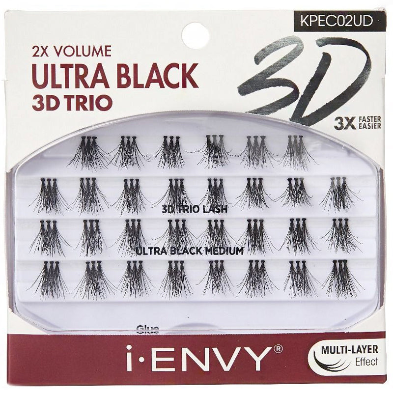 Kiss I-Envy KPEC02UD 2X Volume Ultra Black 3D Trio Lashes