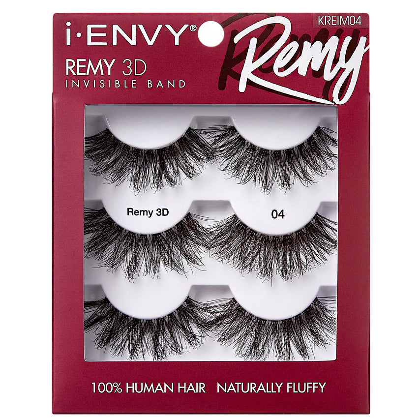 Kiss I-Envy KREIMXX Remy 3D Invisible Band 100% Human Hair Lashes