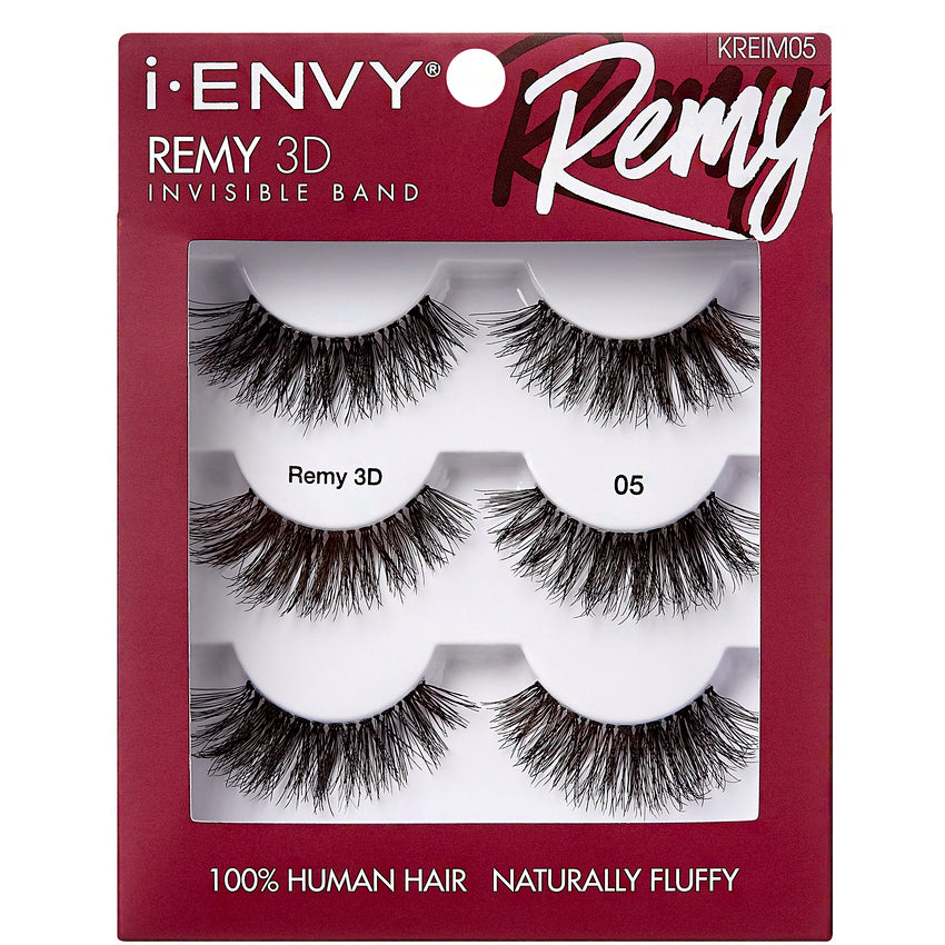 Kiss I-Envy KREIMXX Remy 3D Invisible Band 100% Human Hair Lashes