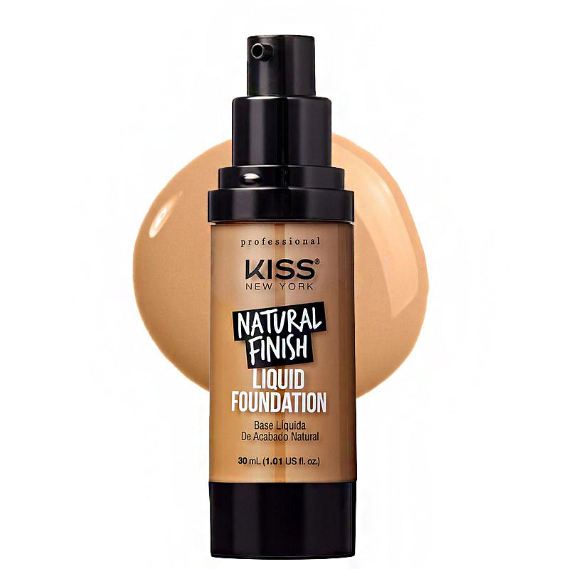 Kiss New York KPLFXX Natural Finish Liquid Foundation 1.01oz