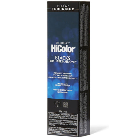 Loreal Excellence HiColor Blacks Permanent Hair Color 1.74oz