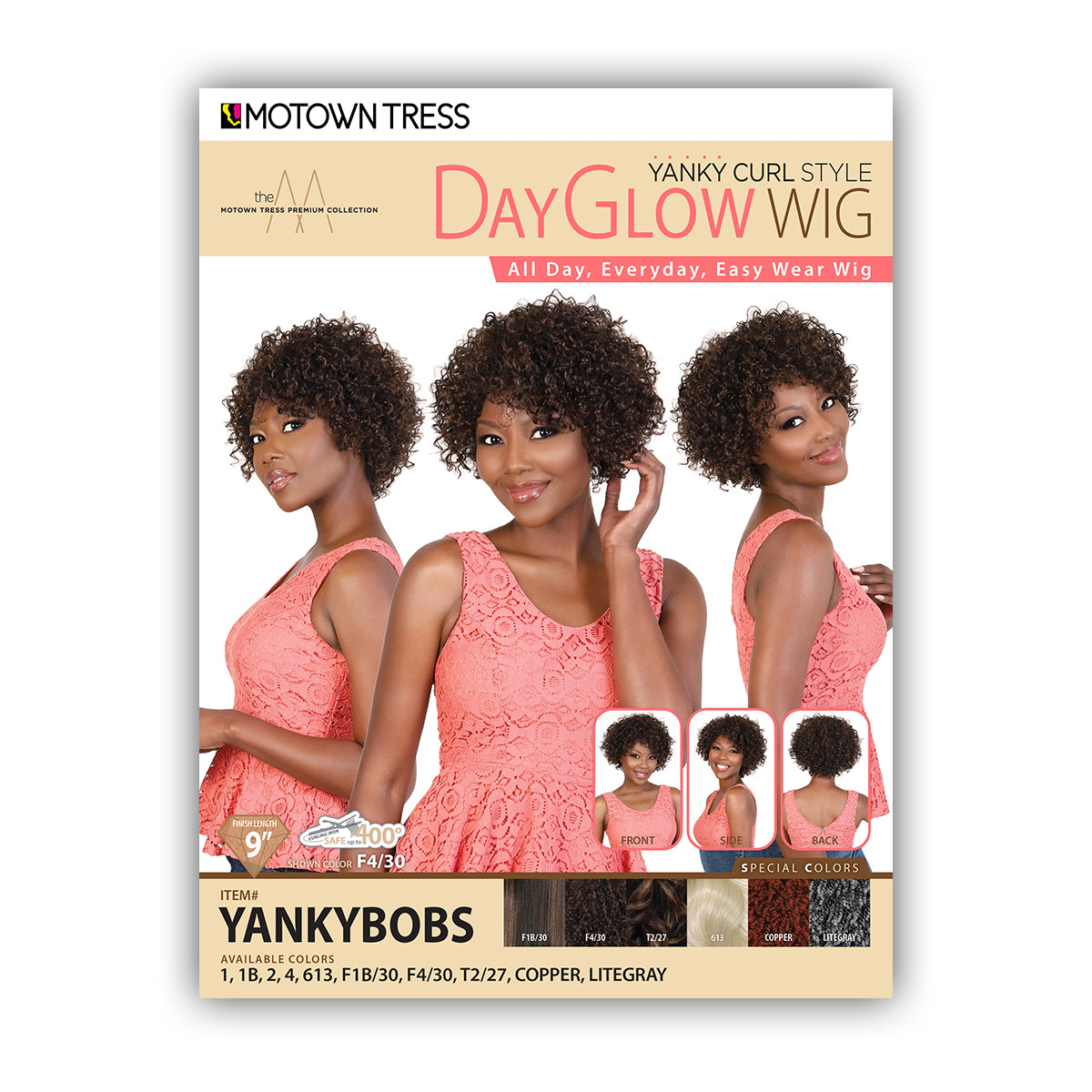 Motown Tress DayGlow Synthetic Hair Wig - YANKYBOBS