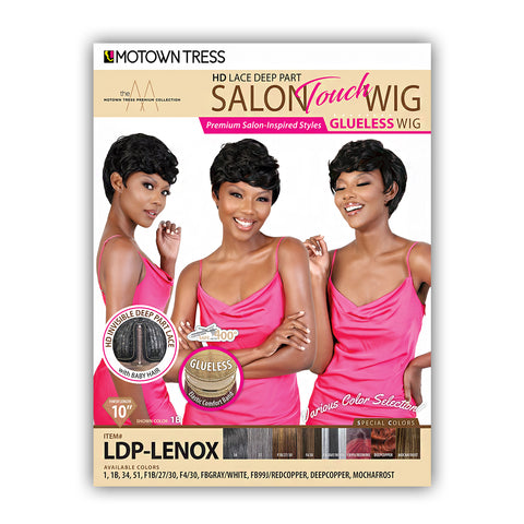 Motown Tress Salon Touch Synthetic Hair Glueless HD Lace Wig - LDP LENOX