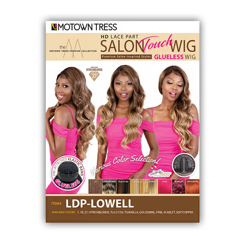 Motown Tress Salon Touch Synthetic Hair Glueless HD Lace Wig - LDP LOWELL