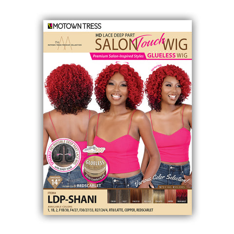 Motown Tress Salon Touch Synthetic Hair Glueless HD Lace Wig - LDP SHANI