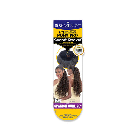 Organique Pony Pro Secret Pocket Mastermix Weave Ponytail - SPANISH CURL 26