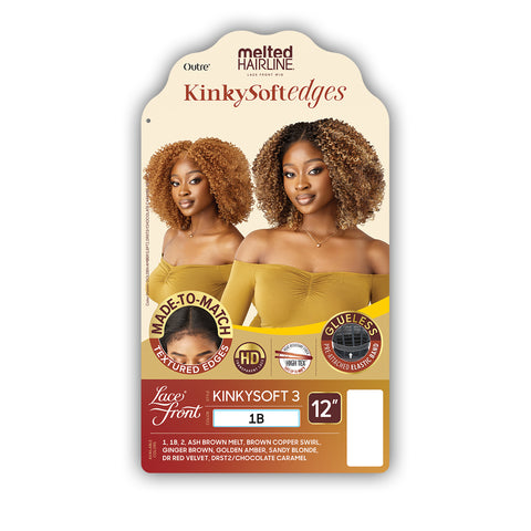 Outre Melted Hairline Kinky Soft Edges Synthetic Glueless HD Lace Front Wig - KINKYSOFT 3