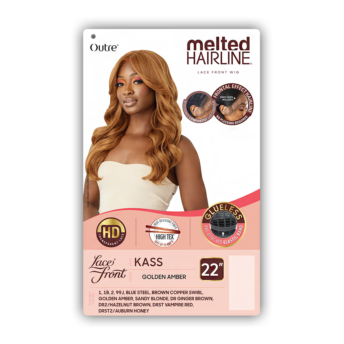 Outre Melted Hairline Synthetic Glueless HD Lace Front Wig - KASS