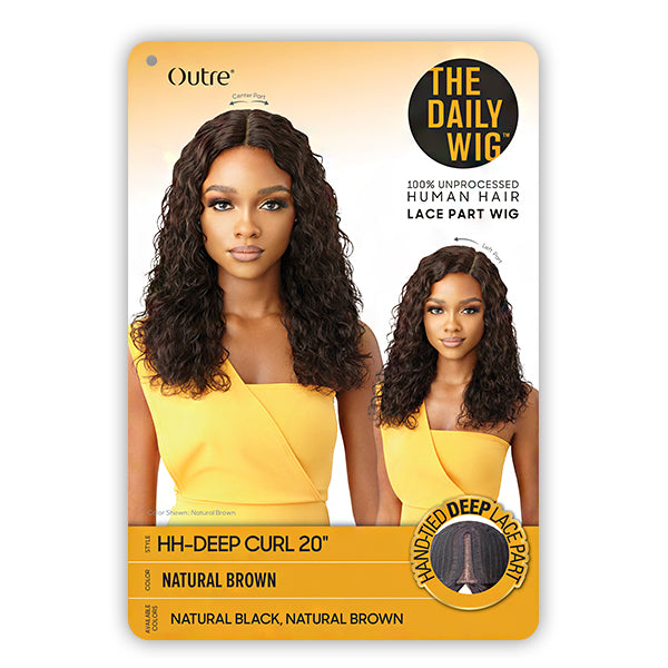 Outre The Daily Wig 100% Human Hair Lace Part Wig - HH DEEP CURL 20