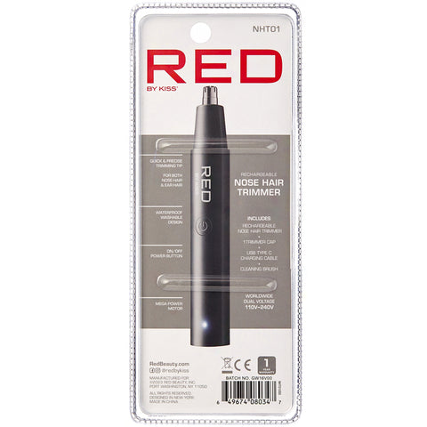 Red By Kiss NHT01 Cordless Nose Hair Trimmer