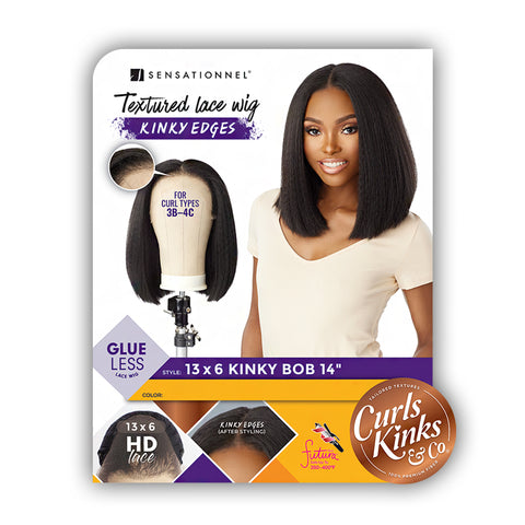 Sensationnel Curls Kinks & Co Synthetic Hair 13x6 Glueless HD Lace Wig - KINKY BOB 14