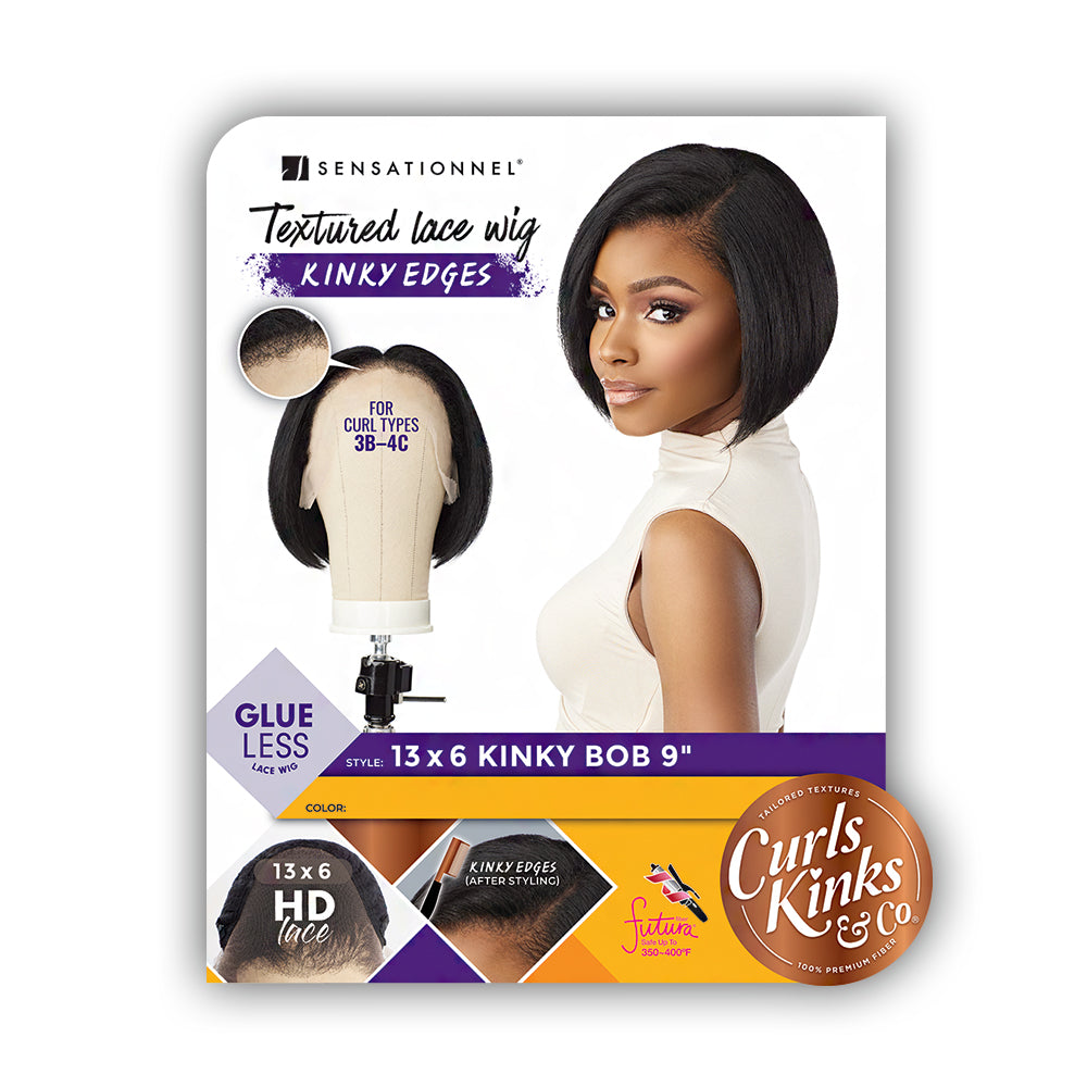 Sensationnel Curls Kinks & Co Synthetic Hair 13x6 Glueless HD Lace Wig - KINKY BOB 9