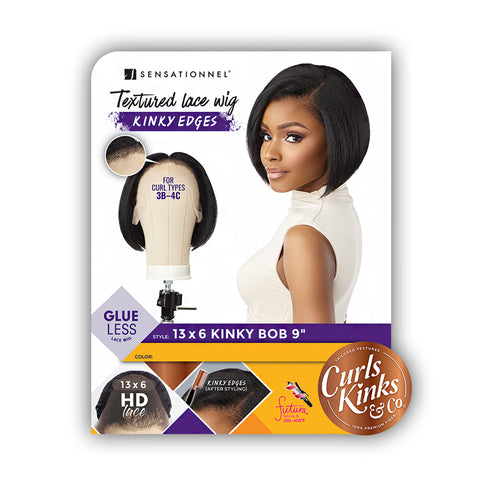 Sensationnel Curls Kinks & Co Synthetic Hair 13x6 Glueless HD Lace Wig - KINKY BOB 9