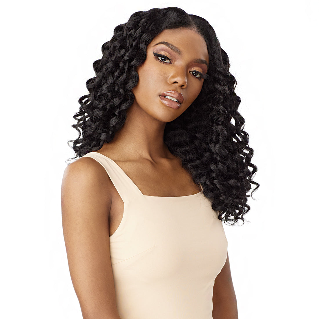 Sensationnel Curls Kinks & Co Synthetic Hair Glueless HD Lace Wig - Y PART KINKY ROD CURL 18