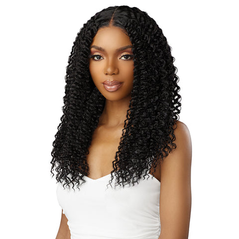 Sensationnel Human Hair Blend Butta Glueless HD Lace Front Wig - KINKY WATER WAVE 18