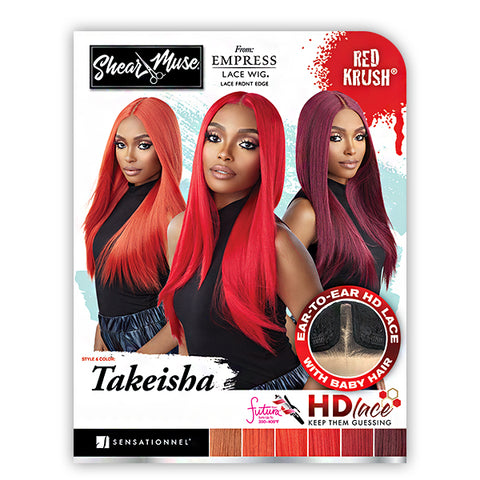 Sensationnel Shear Muse Red Krush Hair HD Lace Front Wig - TAKEISHA