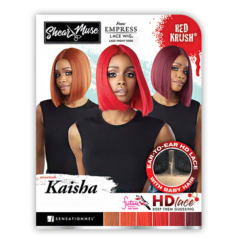 Sensationnel Shear Muse Red Krush Synthetic HD Lace Front Wig - KAISHA