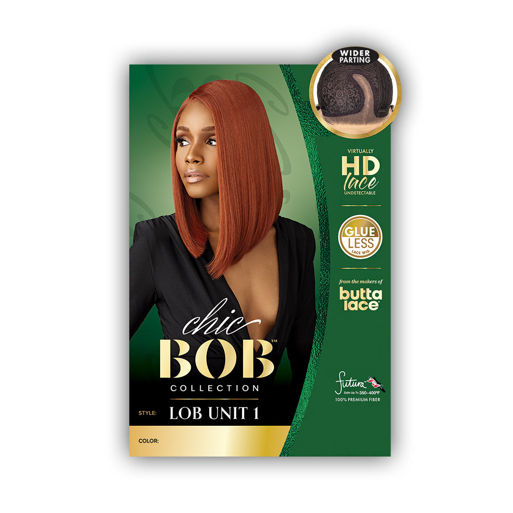 Sensationnel Synthetic Hair Butta Chic Bob Glueless HD Lace Front Wig - LOB UNIT 1