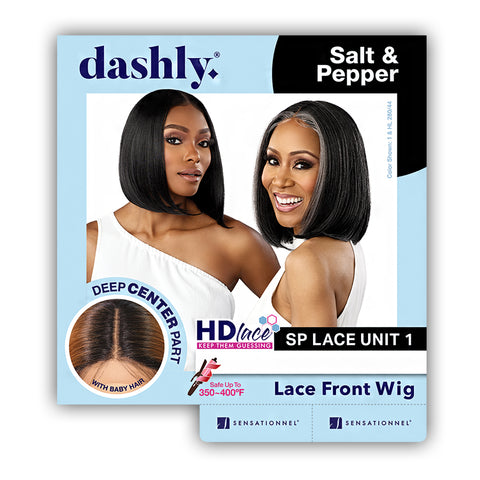 Sensationnel Synthetic Hair Dashly Salt N Pepper HD Lace Front Wig - SP LACE UNIT 1